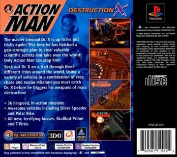 Action Man - Destruction X (EU) box cover back